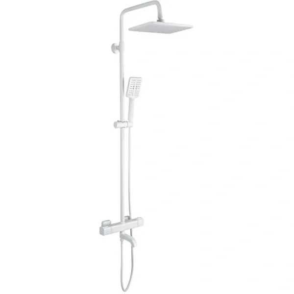 Душевая система Gappo G2491-8 280x185 мм, с термостатом, белый