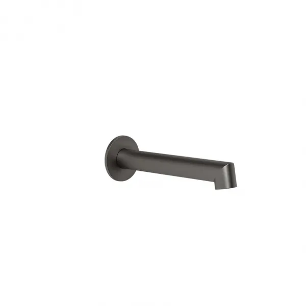 Излив для ванны Gessi Anello настенный 63603#707, черный металл брашированный PVD