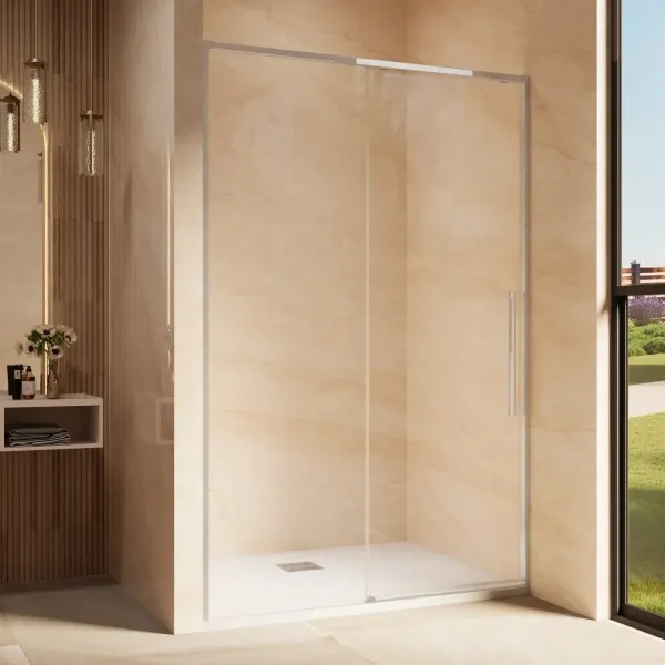 Душевая дверь Vincea Ultima VDS-7UL130CL 130 см, профиль хром, стекло прозрачное
