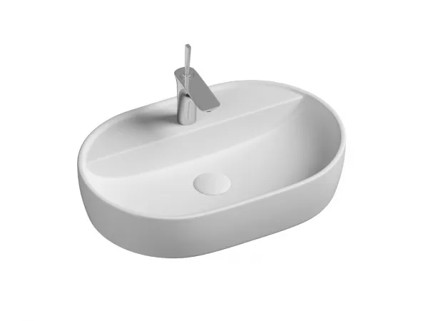 Раковина CeramicaNova Элемент CN6035 60x40 см, белый