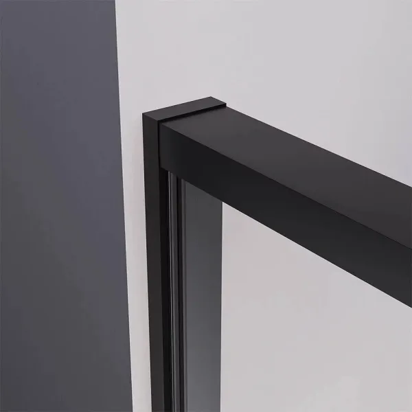Душевая дверь Veconi Premium Prato PR3/R-160-01-B-C4 160 см R, профиль черный матовый, стекло прозрачное