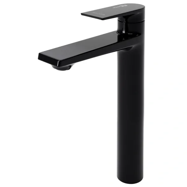Смеситель для раковины-чаши WasserKRAFT Glan 6603H, черный глянец