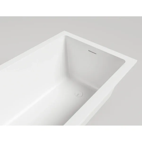 Ванна из искусственного камня Salini S-Stone Cascata Kit 104823M 170x70 см, белый матовый