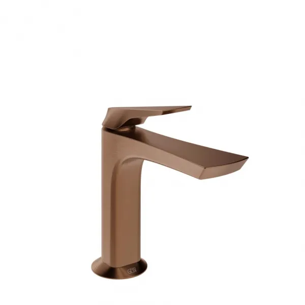 Смеситель для раковины Gessi Ventaglio без донного клапана 72002#708, медь брашированная PVD