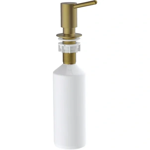 Дозатор для жидкого мыла Iddis Kitchen Line SDIMG00i59 550 мл, встраиваемый, для кухни, золотой матовый