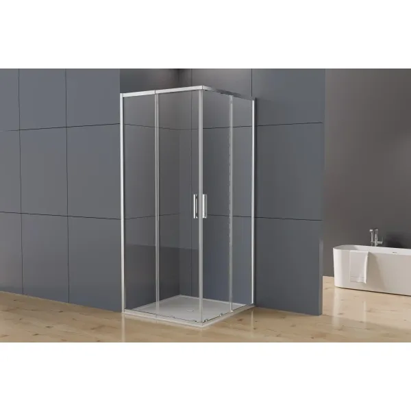 Душевой уголок Vincea Rapid-N VSS-3RN1012E10CL 120x100 см 108-120x88-100 см, профиль хром, стекло прозрачное