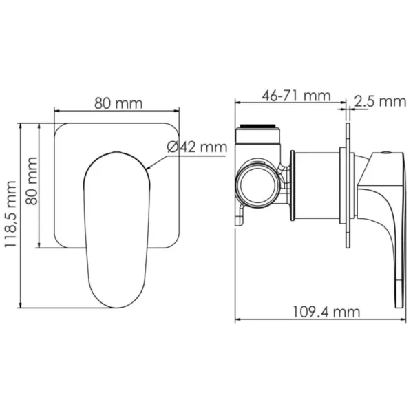 Смеситель для душа WasserKRAFT Asphe 7751