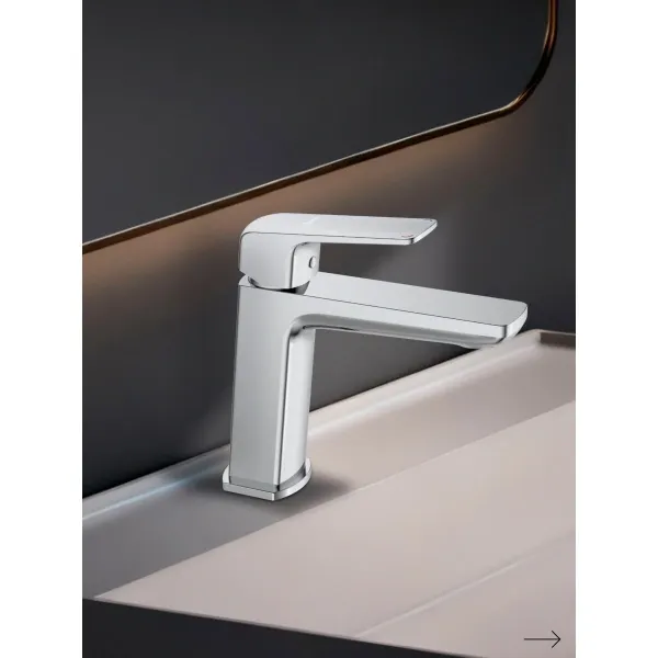 Смеситель для раковины Lemark Hosta LM12306C без донного клапана, хром