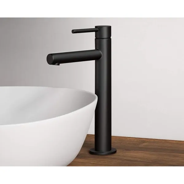 Смеситель для раковины-чаши Vitra Origin A4255736 без донного клапана, черный матовый