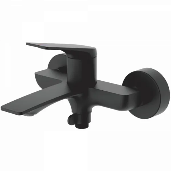 Смеситель для ванны Haiba HB60816-7 с литым изливом, черный матовый