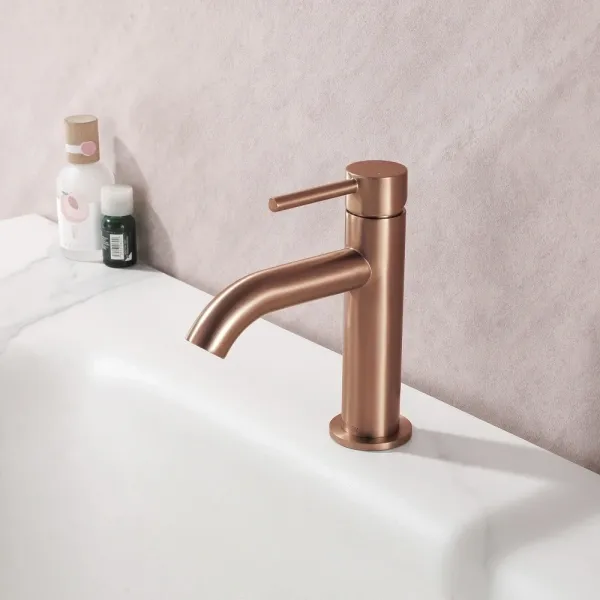 Смеситель для раковины Abber Wasser Kreis AF8110MRG, розовое золото матовый