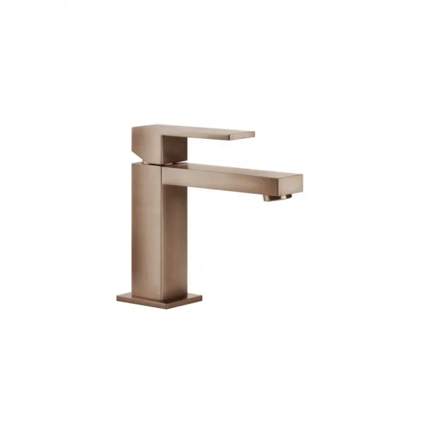 Смеситель для раковины Gessi Rettangolo без донного клапана 20002#708, медь брашированная PVD