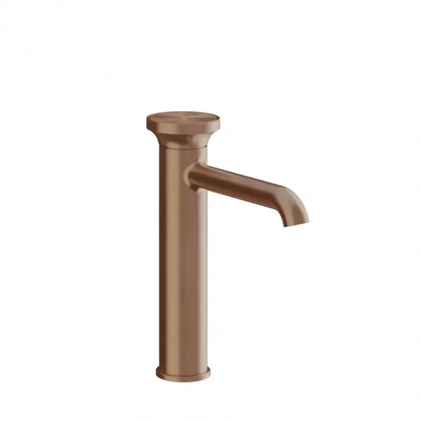 Смеситель для раковины Gessi Origini средний, без донного клапана 66006#708, медь брашированная PVD