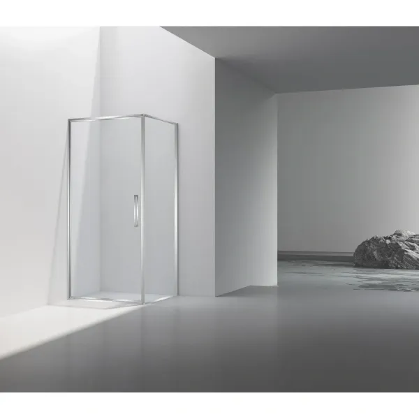 Душевой уголок Vincea Slim VSR-4SLP9010CL 100x90 см, профиль хром, стекло прозрачное